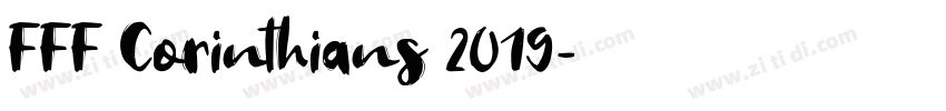 FFF Corinthians 2019字体转换